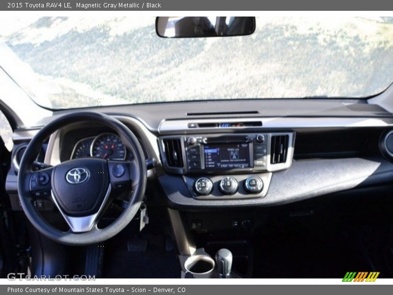 Magnetic Gray Metallic / Black 2015 Toyota RAV4 LE
