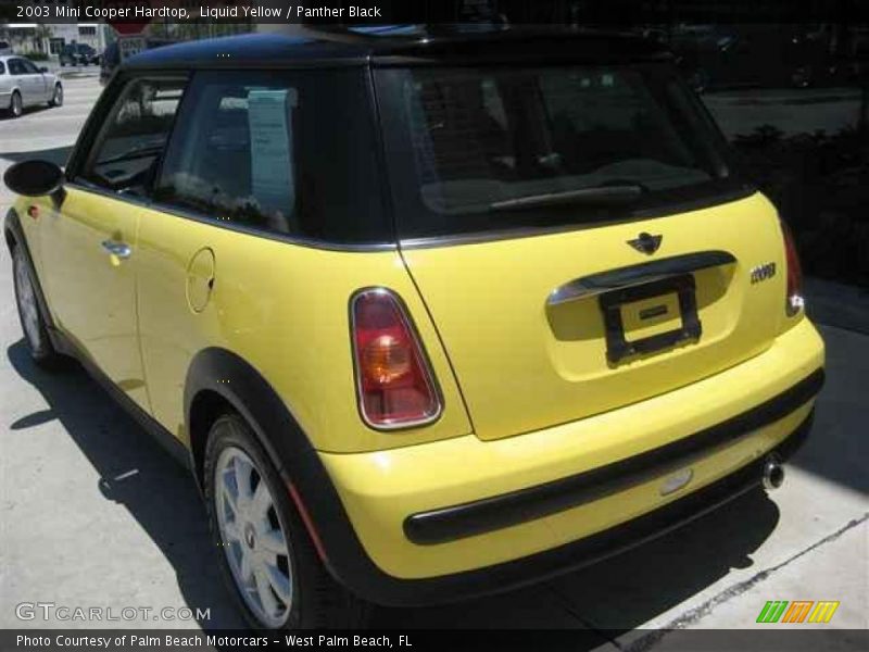 Liquid Yellow / Panther Black 2003 Mini Cooper Hardtop