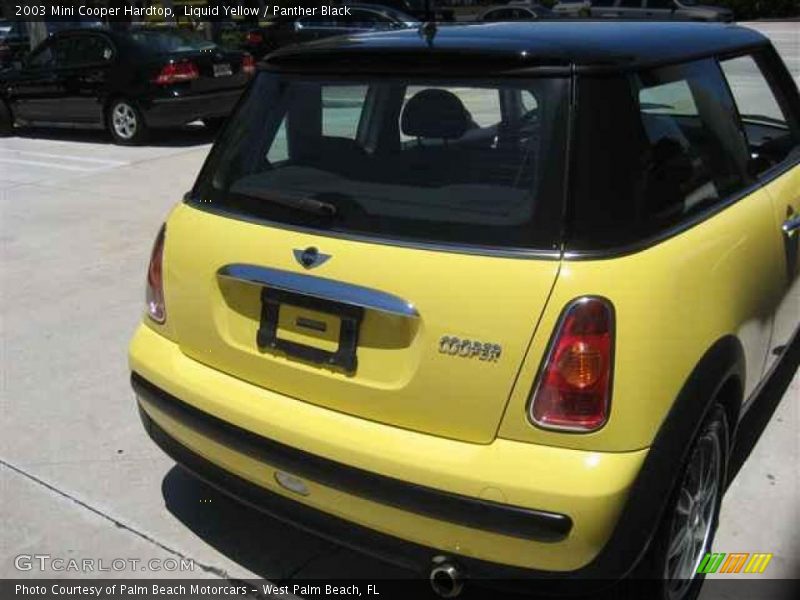 Liquid Yellow / Panther Black 2003 Mini Cooper Hardtop