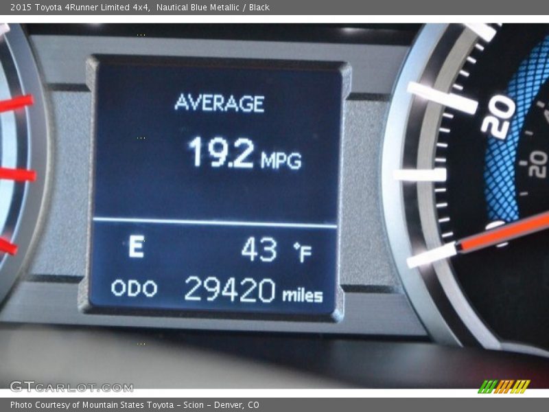 Nautical Blue Metallic / Black 2015 Toyota 4Runner Limited 4x4