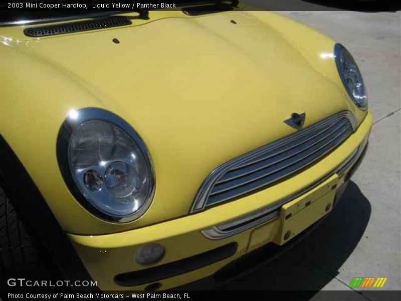 Liquid Yellow / Panther Black 2003 Mini Cooper Hardtop