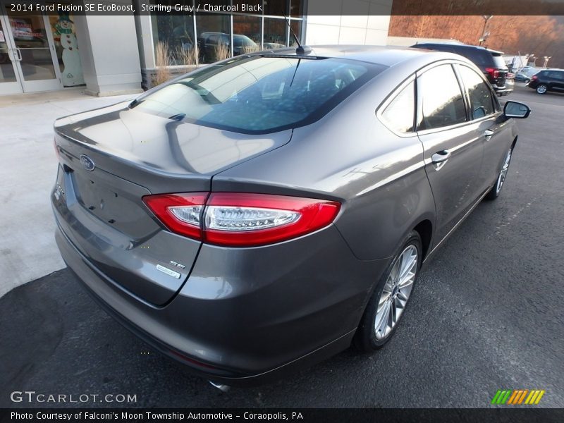 Sterling Gray / Charcoal Black 2014 Ford Fusion SE EcoBoost