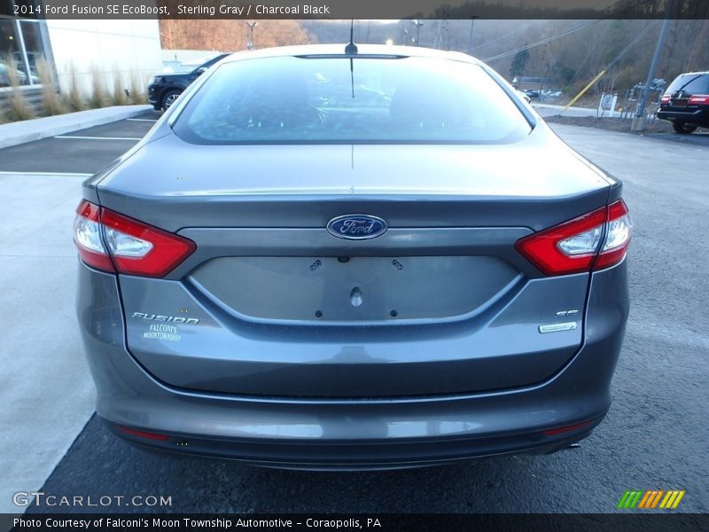 Sterling Gray / Charcoal Black 2014 Ford Fusion SE EcoBoost