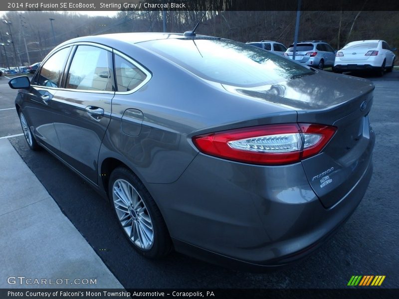 Sterling Gray / Charcoal Black 2014 Ford Fusion SE EcoBoost