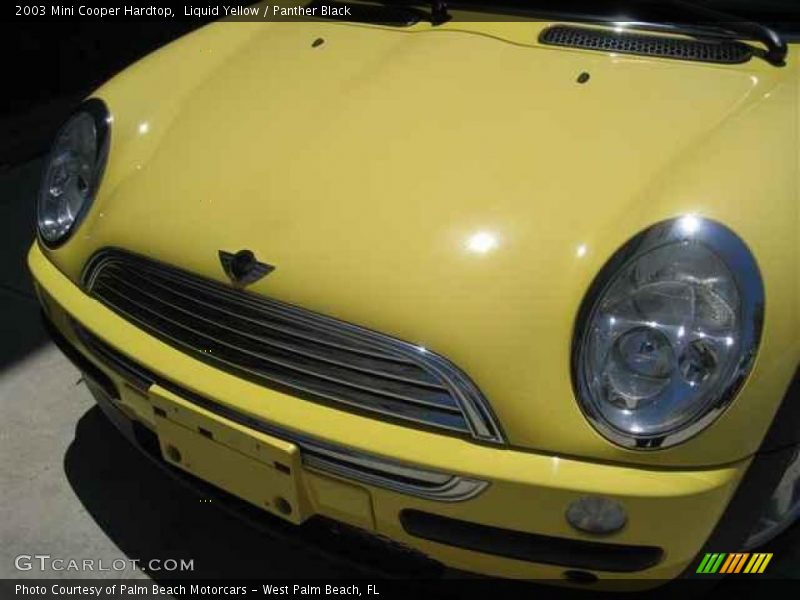 Liquid Yellow / Panther Black 2003 Mini Cooper Hardtop