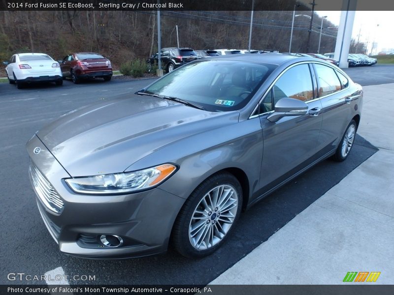 Sterling Gray / Charcoal Black 2014 Ford Fusion SE EcoBoost
