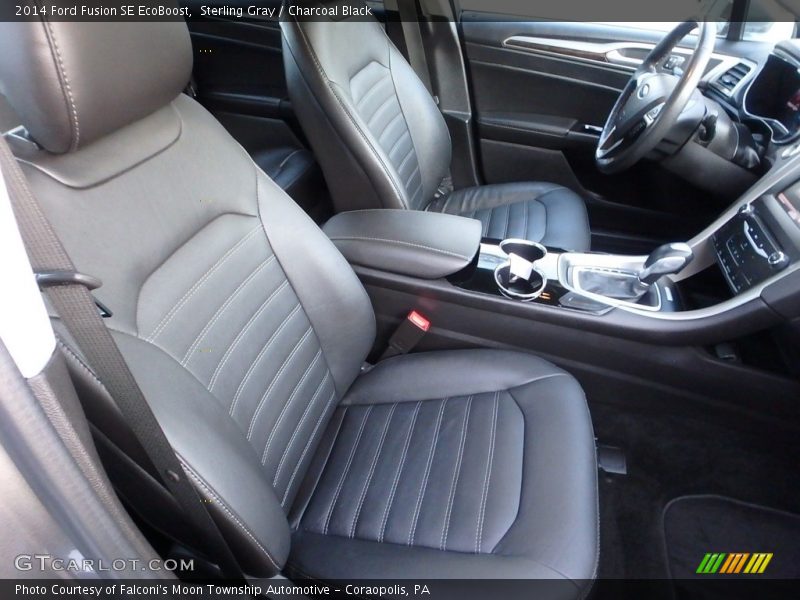 Sterling Gray / Charcoal Black 2014 Ford Fusion SE EcoBoost