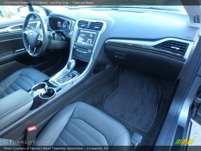 Sterling Gray / Charcoal Black 2014 Ford Fusion SE EcoBoost