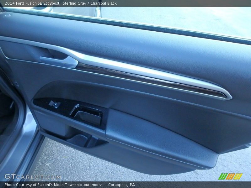 Sterling Gray / Charcoal Black 2014 Ford Fusion SE EcoBoost