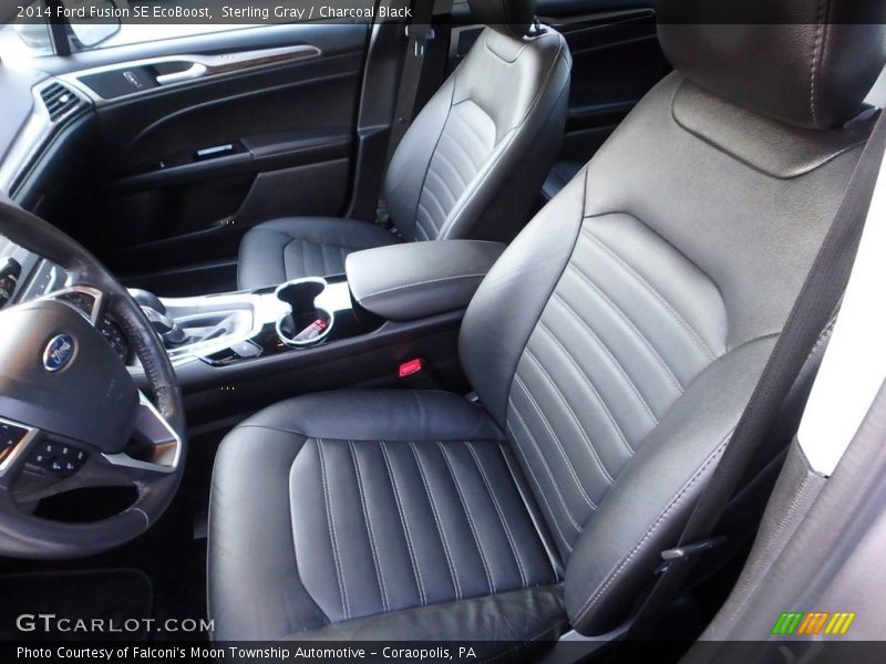Sterling Gray / Charcoal Black 2014 Ford Fusion SE EcoBoost