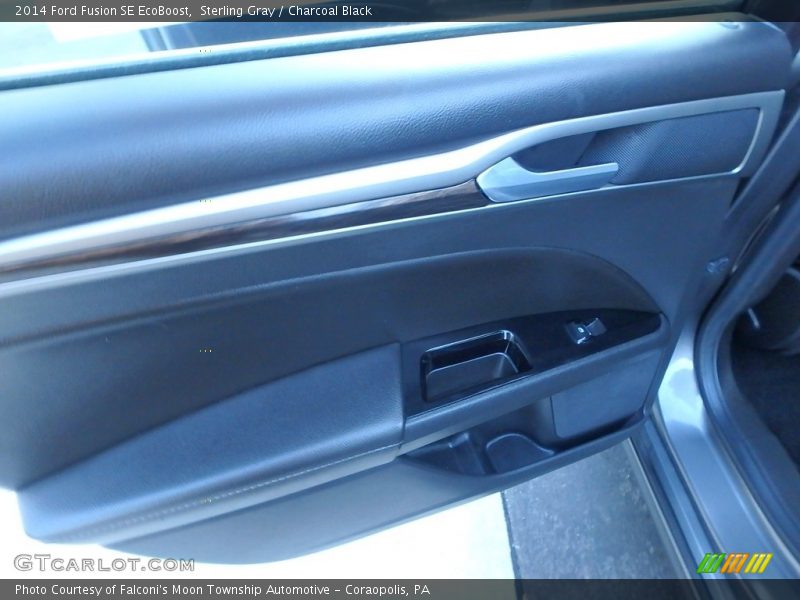 Sterling Gray / Charcoal Black 2014 Ford Fusion SE EcoBoost