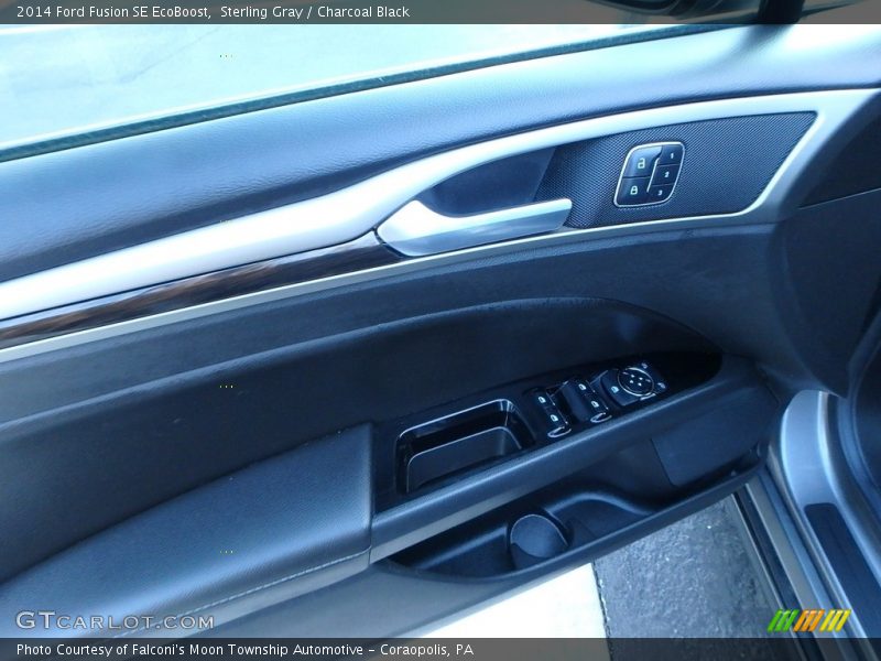 Sterling Gray / Charcoal Black 2014 Ford Fusion SE EcoBoost