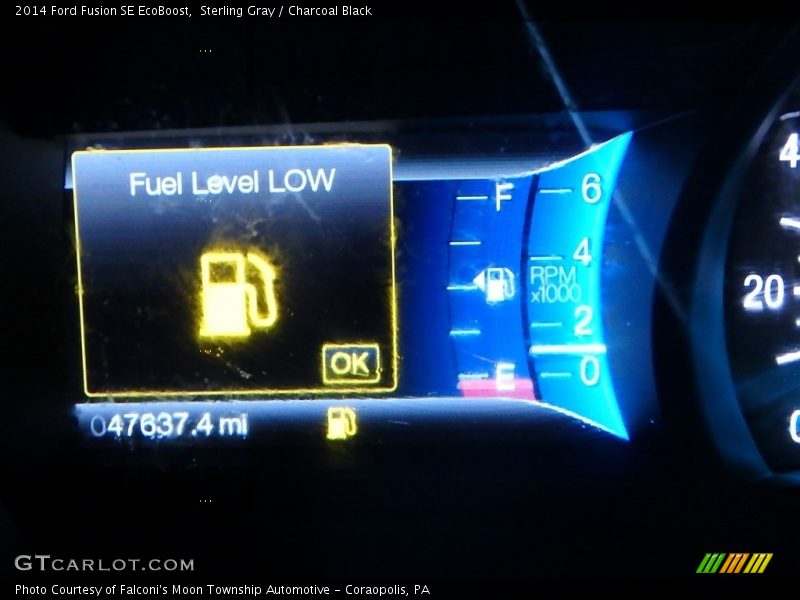 Sterling Gray / Charcoal Black 2014 Ford Fusion SE EcoBoost