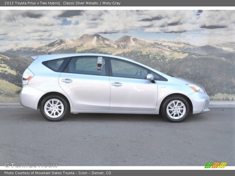 Classic Silver Metallic / Misty Gray 2013 Toyota Prius v Two Hybrid