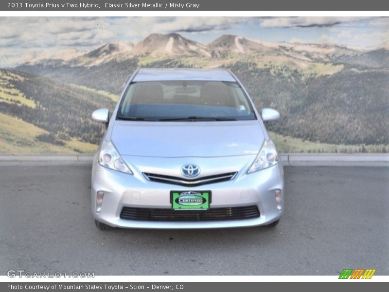 Classic Silver Metallic / Misty Gray 2013 Toyota Prius v Two Hybrid