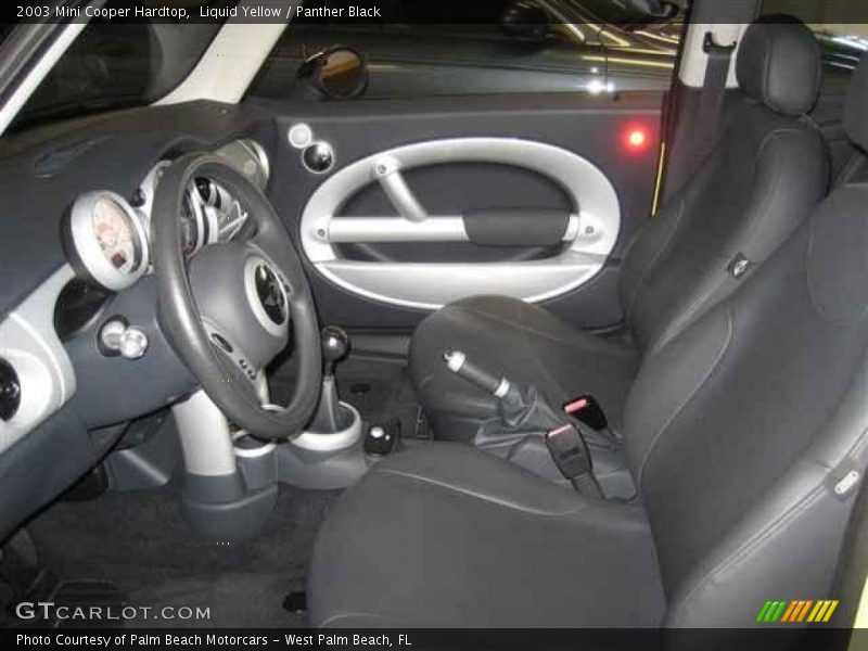 Liquid Yellow / Panther Black 2003 Mini Cooper Hardtop