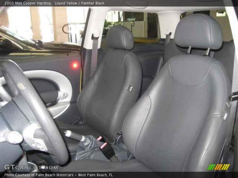 Liquid Yellow / Panther Black 2003 Mini Cooper Hardtop