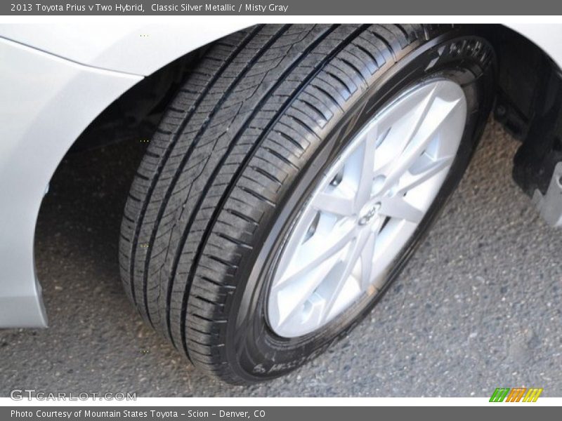 Classic Silver Metallic / Misty Gray 2013 Toyota Prius v Two Hybrid