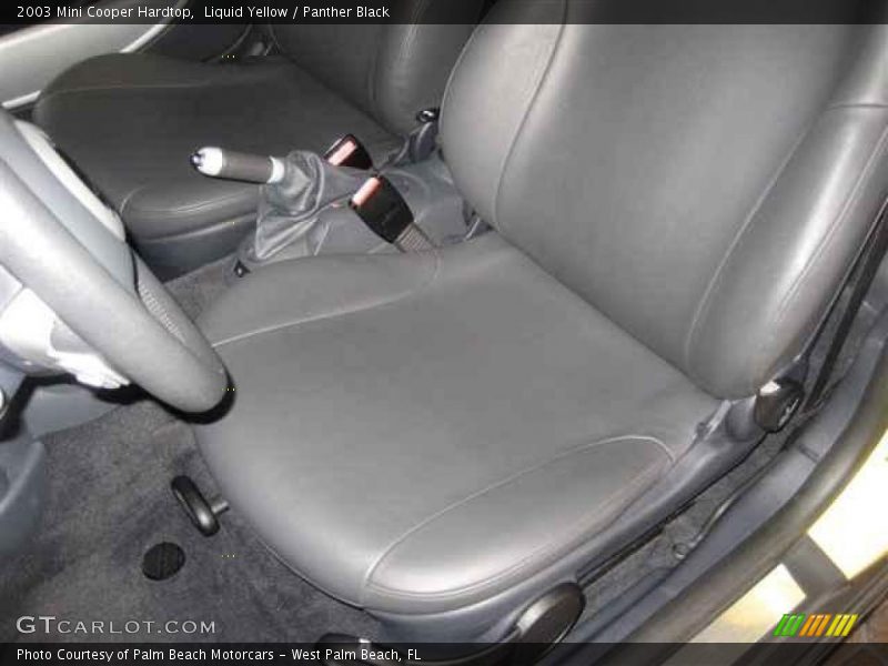 Liquid Yellow / Panther Black 2003 Mini Cooper Hardtop