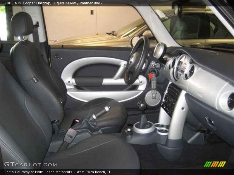 Liquid Yellow / Panther Black 2003 Mini Cooper Hardtop