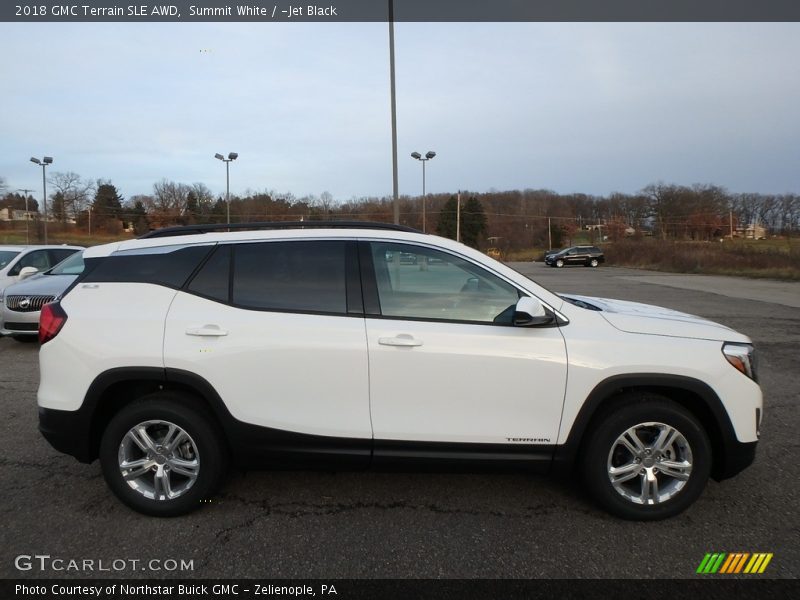 Summit White / ­Jet Black 2018 GMC Terrain SLE AWD