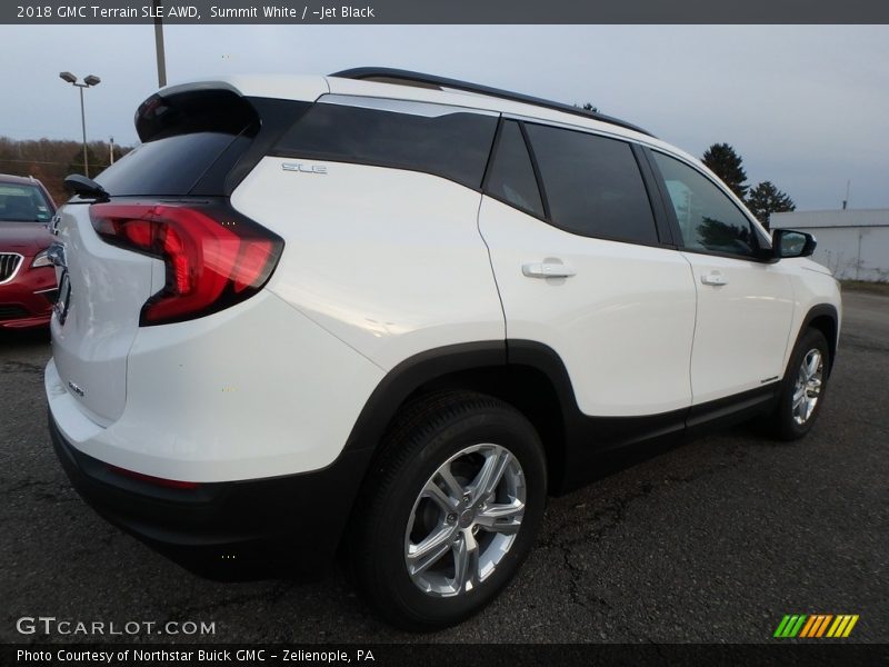 Summit White / ­Jet Black 2018 GMC Terrain SLE AWD