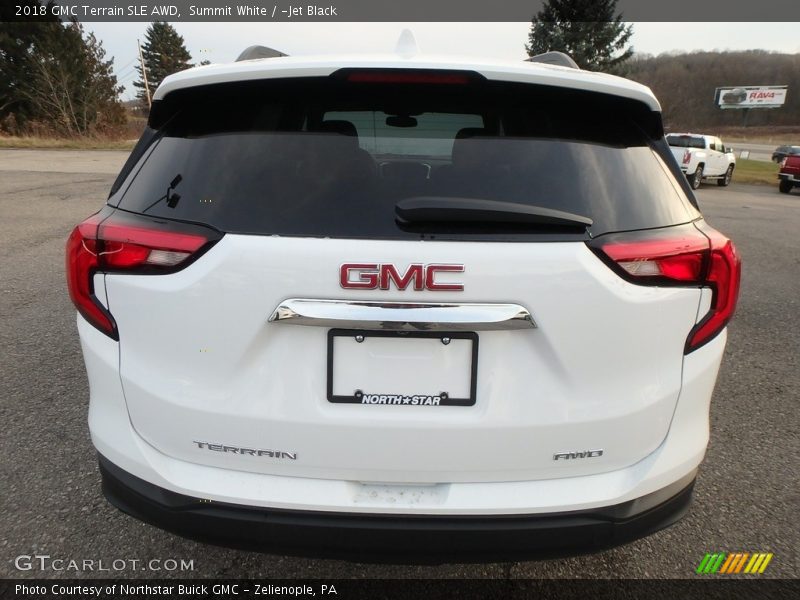 Summit White / ­Jet Black 2018 GMC Terrain SLE AWD