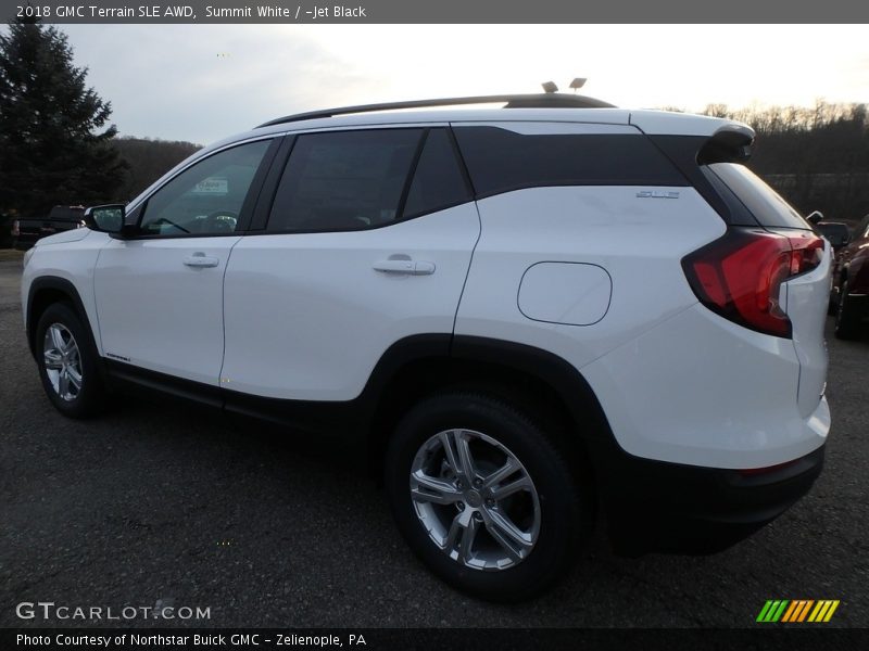 Summit White / ­Jet Black 2018 GMC Terrain SLE AWD