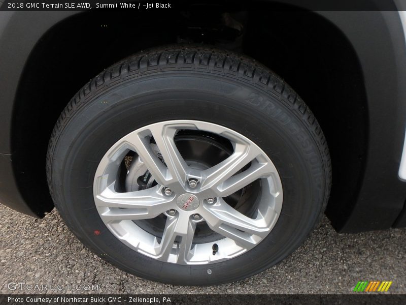 Summit White / ­Jet Black 2018 GMC Terrain SLE AWD