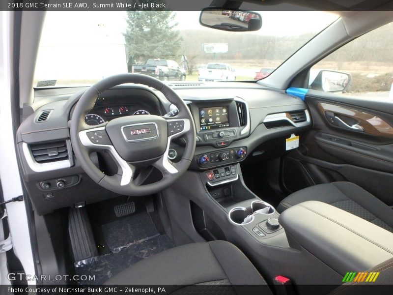 Summit White / ­Jet Black 2018 GMC Terrain SLE AWD