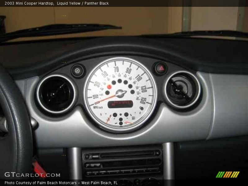 Liquid Yellow / Panther Black 2003 Mini Cooper Hardtop