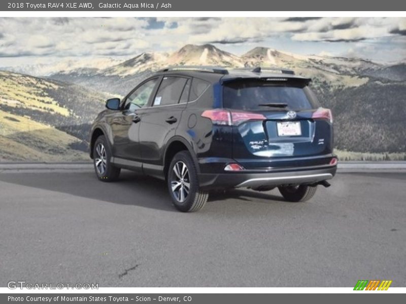 Galactic Aqua Mica / Ash 2018 Toyota RAV4 XLE AWD