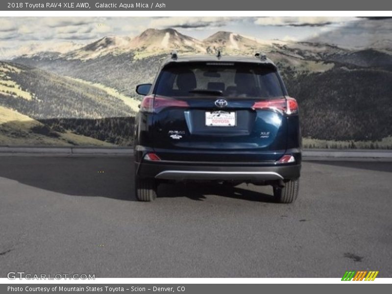 Galactic Aqua Mica / Ash 2018 Toyota RAV4 XLE AWD
