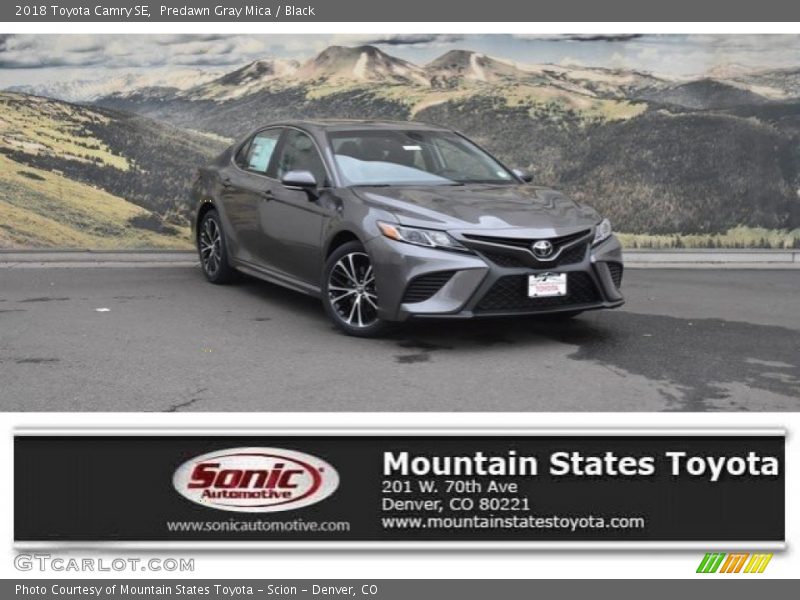 Predawn Gray Mica / Black 2018 Toyota Camry SE