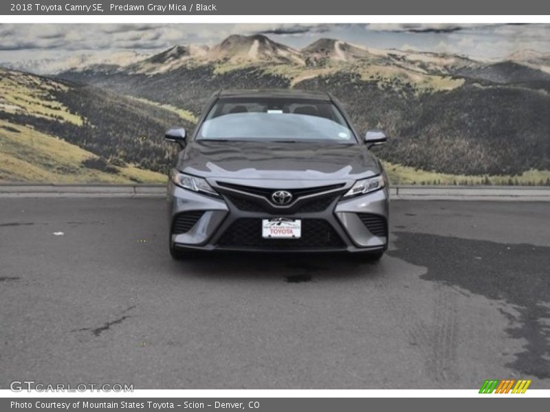 Predawn Gray Mica / Black 2018 Toyota Camry SE