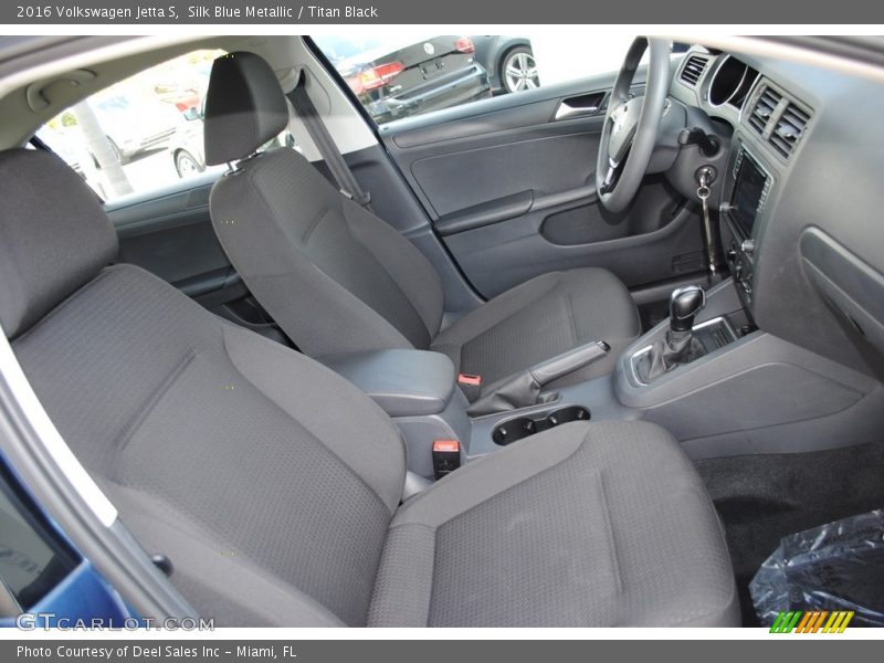 Silk Blue Metallic / Titan Black 2016 Volkswagen Jetta S