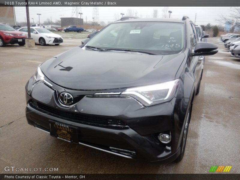 Magnetic Gray Metallic / Black 2018 Toyota RAV4 Limited AWD