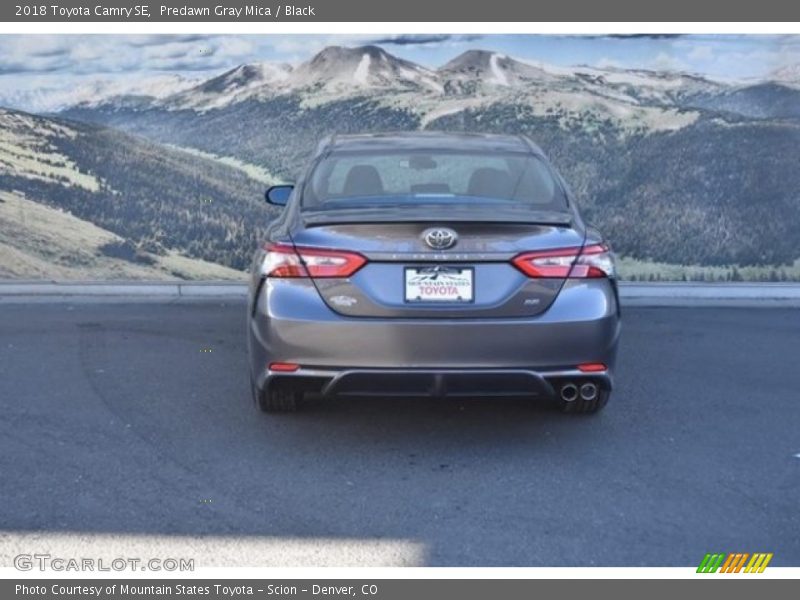 Predawn Gray Mica / Black 2018 Toyota Camry SE