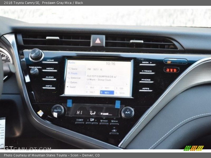 Predawn Gray Mica / Black 2018 Toyota Camry SE