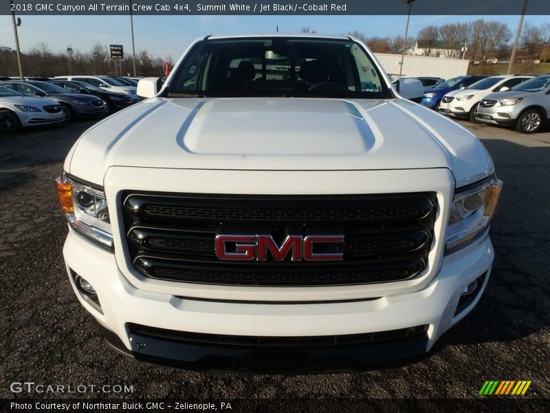 Summit White / Jet Black/­Cobalt Red 2018 GMC Canyon All Terrain Crew Cab 4x4