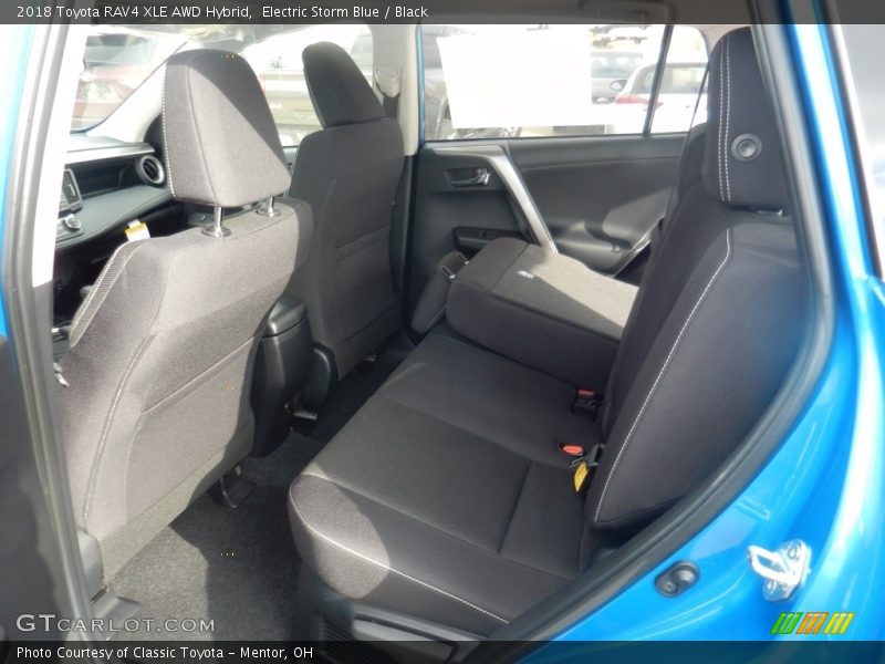 Electric Storm Blue / Black 2018 Toyota RAV4 XLE AWD Hybrid