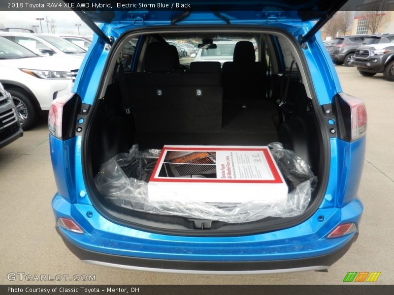 Electric Storm Blue / Black 2018 Toyota RAV4 XLE AWD Hybrid
