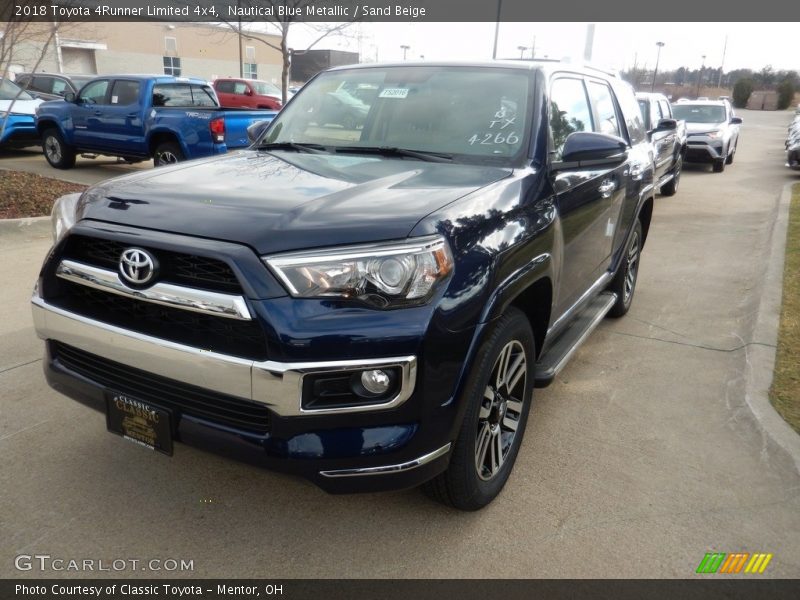 Nautical Blue Metallic / Sand Beige 2018 Toyota 4Runner Limited 4x4