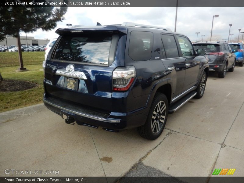 Nautical Blue Metallic / Sand Beige 2018 Toyota 4Runner Limited 4x4