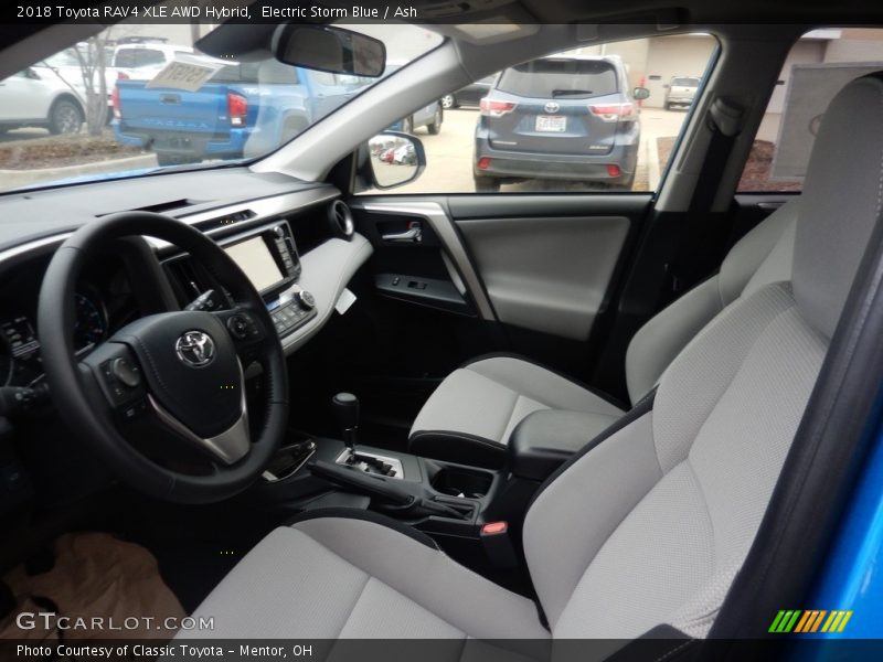 Electric Storm Blue / Ash 2018 Toyota RAV4 XLE AWD Hybrid