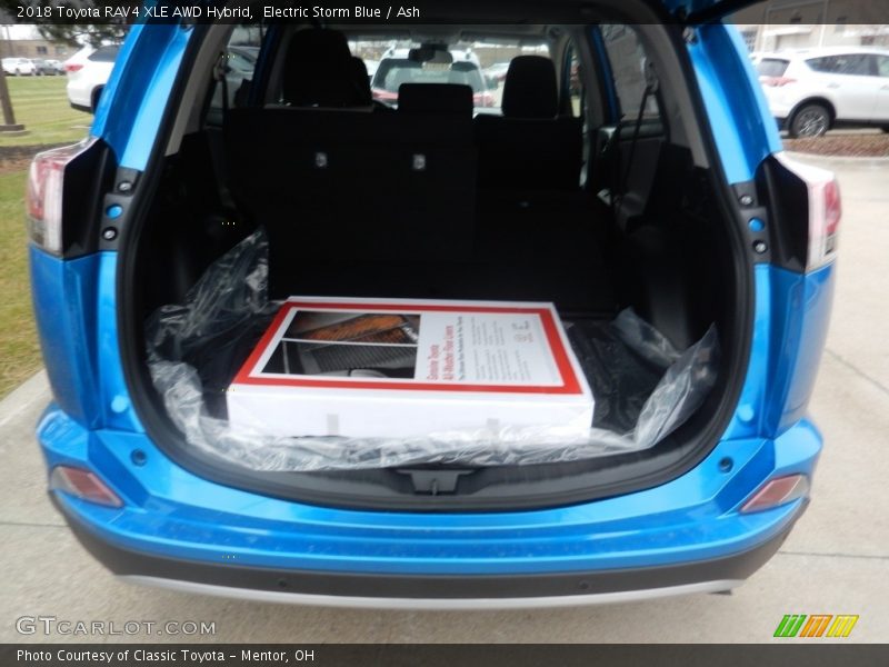 Electric Storm Blue / Ash 2018 Toyota RAV4 XLE AWD Hybrid