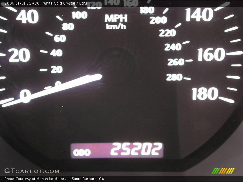 White Gold Crystal / Ecru 2006 Lexus SC 430