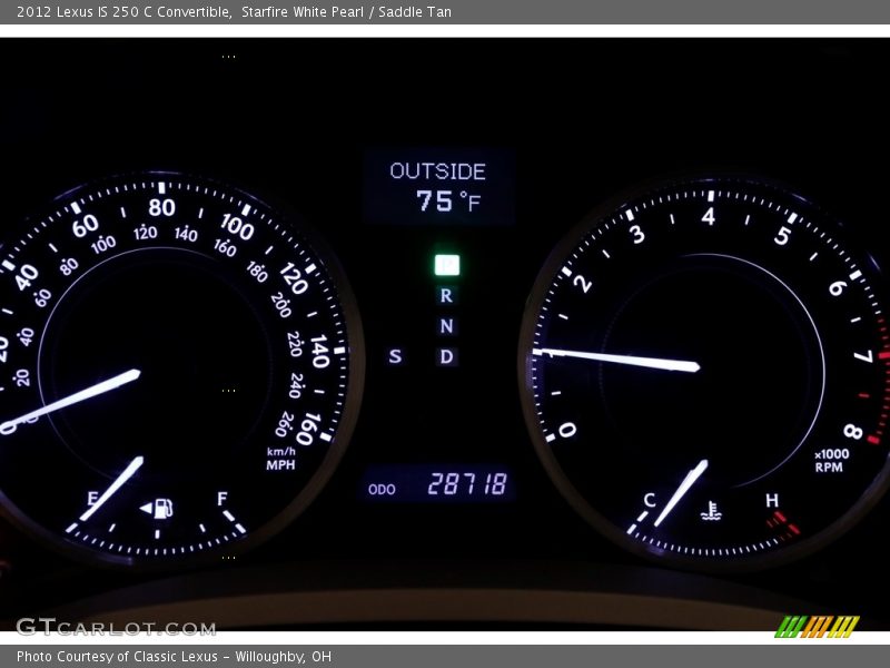 Starfire White Pearl / Saddle Tan 2012 Lexus IS 250 C Convertible