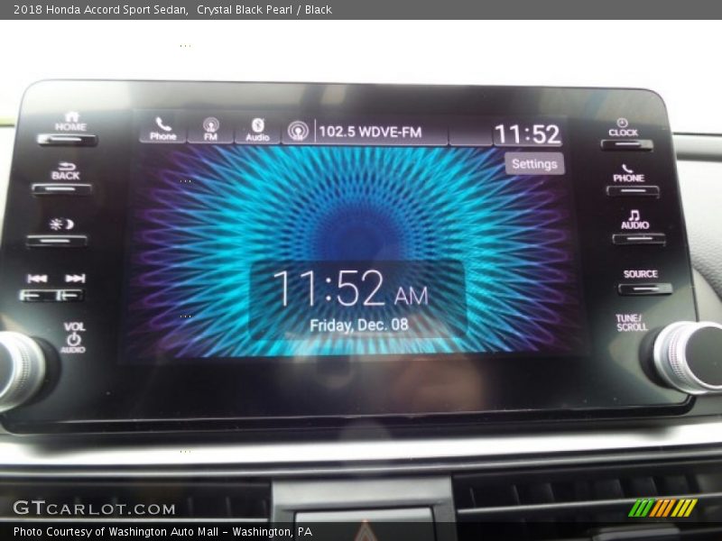 Crystal Black Pearl / Black 2018 Honda Accord Sport Sedan