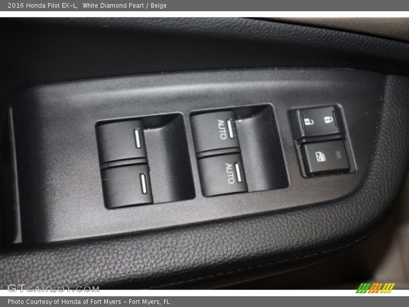 White Diamond Pearl / Beige 2016 Honda Pilot EX-L
